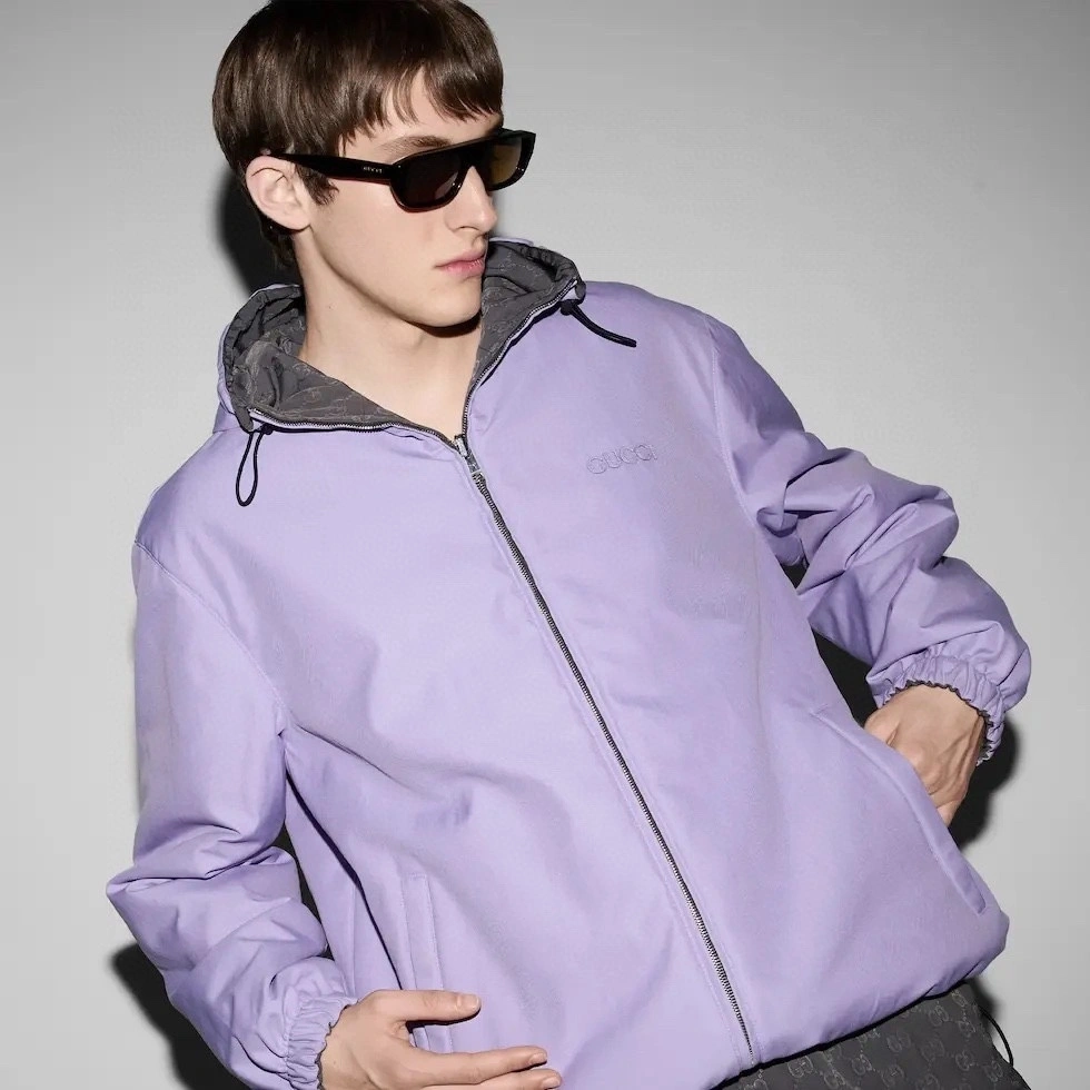 wg.luxury- 8V reversible nylon GG oversized item:D-F431J1801